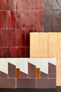 Collection Creative collage tiles carreaux artisanal handmade colorful creative caid morocco tiles