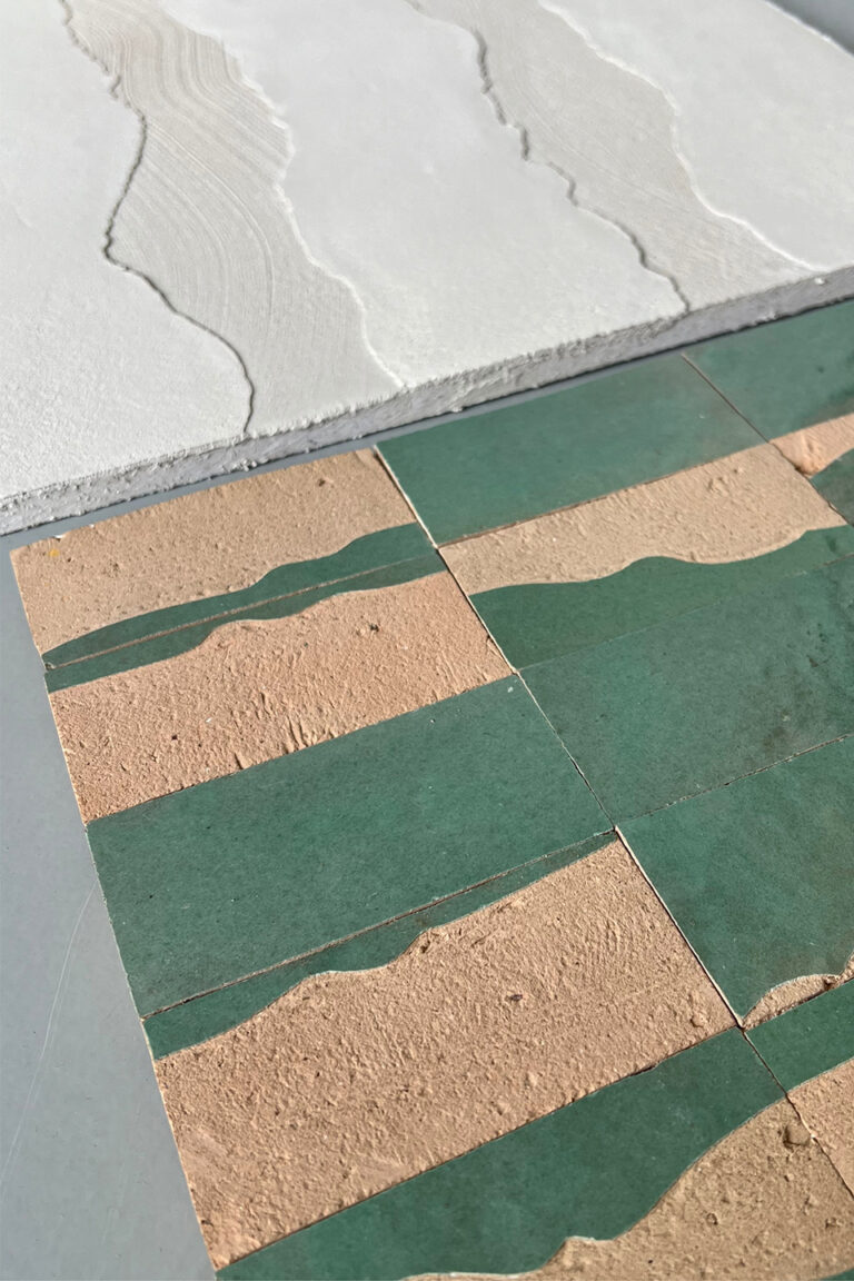samir mazer dior architecture flagship spain espana luxe luxury exclusive fait a main handmade green tile zelige zellige ateliers zelij